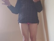 Bust open that shirt and let Your hard cock out we have Viewers!