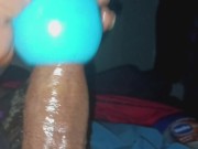 BBC solo glorious explode in pussy stroker 8/16