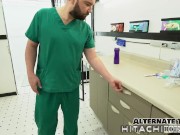 Horny Nurse Mira Monroe Sneaks In Empty Exam Room To Masturbate With A HitachiHoesCom Magic Wand!!!! 4/16