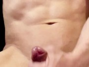 Playing with my dick until I was Horny, then Masturbating until I climax, my dick oozing with cum. 12/16