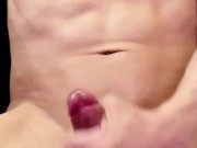 Playing with my dick until I was Horny, then Masturbating until I climax, my dick oozing with cum. 2/16