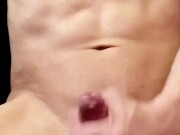 Playing with my dick until I was Horny, then Masturbating until I climax, my dick oozing with cum. 7/16