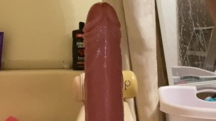 Riding my dildo till I cum!!!