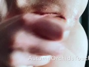 Trailer - As my pussy hovers above you, I masturbate with a glass toy until I cum all over your face 14/16