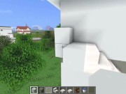 How to build a Modern House with a Pool in Minecraft 10/16