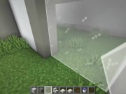 How to build a Modern House with a Pool in Minecraft 12/16