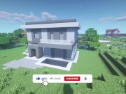 How to build a Modern House with a Pool in Minecraft 16/16