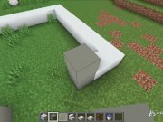 How to build a Modern House with a Pool in Minecraft 3/16