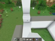 How to build a Modern House with a Pool in Minecraft 6/16