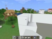 How to build a Modern House with a Pool in Minecraft 8/16