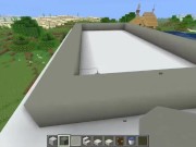 How to build a Modern House with a Pool in Minecraft 9/16