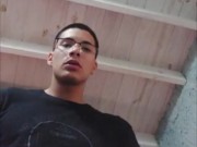 College student takes ALL THE CUM in his room while his classmates are outside! 16/16