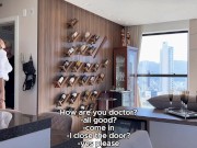 Psicologa de culo grande recibe esperma de paciente en tratamiento. Segunda sesión 1/16