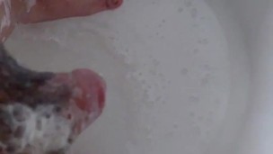 In the shower