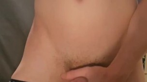 British teen jerks off and cums on mirror