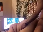 AIN'T NO HOLDING BACK THICK EBONY JUST WANTS HER PHAT ASS SMACKED!!!!!!!!! 8/16