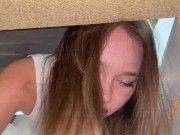 Fucked stepsister stuck under the bed and cum in her mouth 8/16