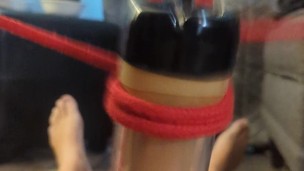 Mercilessly Milked By Machine with Post Orgasm Surprise