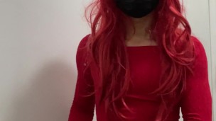 Sissy masturbating