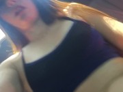 Hot Latina masturbates in the uber after the gym 4/16