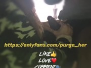 He had to watch his girlfriend suck my dick 💋💦. He was mad 😡 2/16