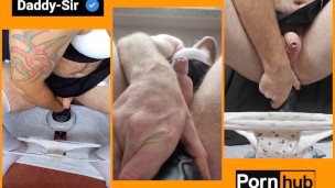 Tri view dog knot dildo crossdress prostate leaking