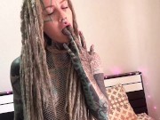 Horny Onlyfans tattoo girl Anuskatzz gets sensual amateur filmed from you and wants to make you cum 4/16