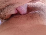 Extreme Close Up Clitoris ! Eating Squirting Unshaved Wet Pussy 13/16