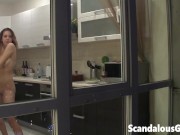 The hot girl-next-door is naked and somehow messing with me through her kitchen windows 6/16