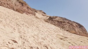 Beach Public Jerk Off with Big Hard Cock - A Voyeur's Delight!