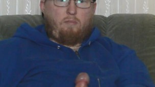 TikTok cum in blue hoodie