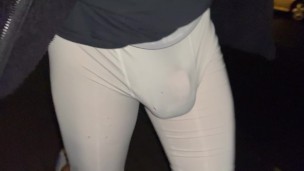 on my way to the GYM ** I Love my BIG BALLS, do You? ** (I need new Compression Shorts )