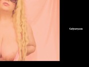 Blonde bimbo wearing glasses in a bikini top tease! 11/16