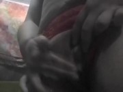 Tocando mi rico coño 😈 todo mojadito y jugozo!!