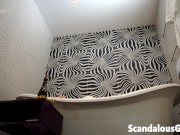 My whore exgirlfriend enjoying wild throbbing in the bathroom 1/16