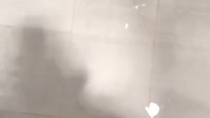 Young bear wanks in the bathroom 2