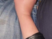 Stepsister jerked me off on the way home 15/16