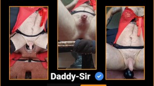 Milking my prostate then jerking off my soft cock and cumming while riding amn xxl dog knot dildo