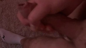Stroking my big dick horny nights