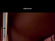 Pussy teasing and rubbing by the pole! 11/16