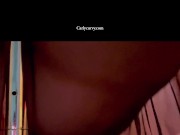 Pussy teasing and rubbing by the pole! 6/16