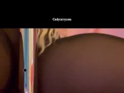 Pussy teasing and rubbing by the pole! 9/16