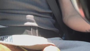 riding around jerking my dick