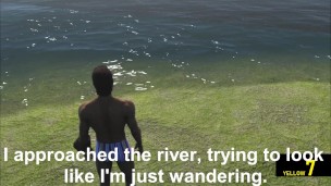 Sunbathing boy gets fucked by random jogger!