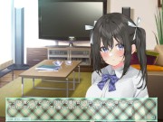 【アニメーションエロゲー実況(体験版)】letnie'stra -あなたと過ごすひと夏の- 爆乳J〇のおっぱい揉んでフェラしてもらって・・(モーションアニメ同人エロゲー Hentai game) 13/16