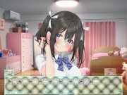 【アニメーションエロゲー実況(体験版)】letnie'stra -あなたと過ごすひと夏の- 爆乳J〇のおっぱい揉んでフェラしてもらって・・(モーションアニメ同人エロゲー Hentai game) 9/16