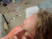 Watch throat goat Chloe Blacc work this huge bbc! 10/16