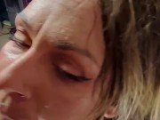 Watch throat goat Chloe Blacc work this huge bbc! 9/16