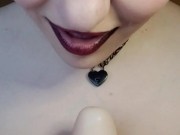 fucking my big natural tits- dildo titfuck and suck 5/16