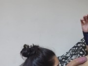 White Wolf OFC - Boquete garganta profunda com White Moon de oculos (angulo lateral) 2/16